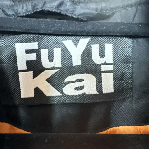 Fu Yu Kai Bomber Flight Jacket‎ Sz M Embroidered Patches Gorpcore StreetWear Y2K - Picture 6 of 13